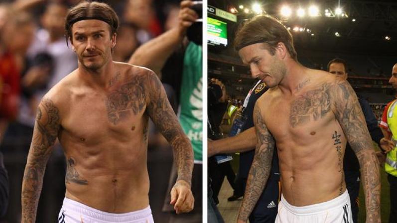 David Beckham, leyenda del fútbol y del glamour.