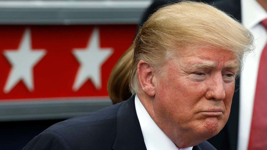 Trump saluda a invitados en un picnic para familias de militares