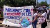 Marchan cientos de familias migrantes en Nogales, piden ser recibidos en Estados Unidos