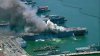 Incendio en portaviones en base naval de San Diego deja múltiples heridos