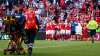 Futbolista se desploma en pleno partido de la Eurocopa