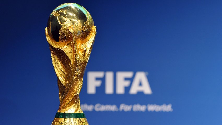 Trofeo del mundial de fútbol de la FIFA.