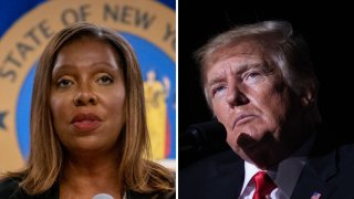 Letitia James Trump Split Screen Getty Images