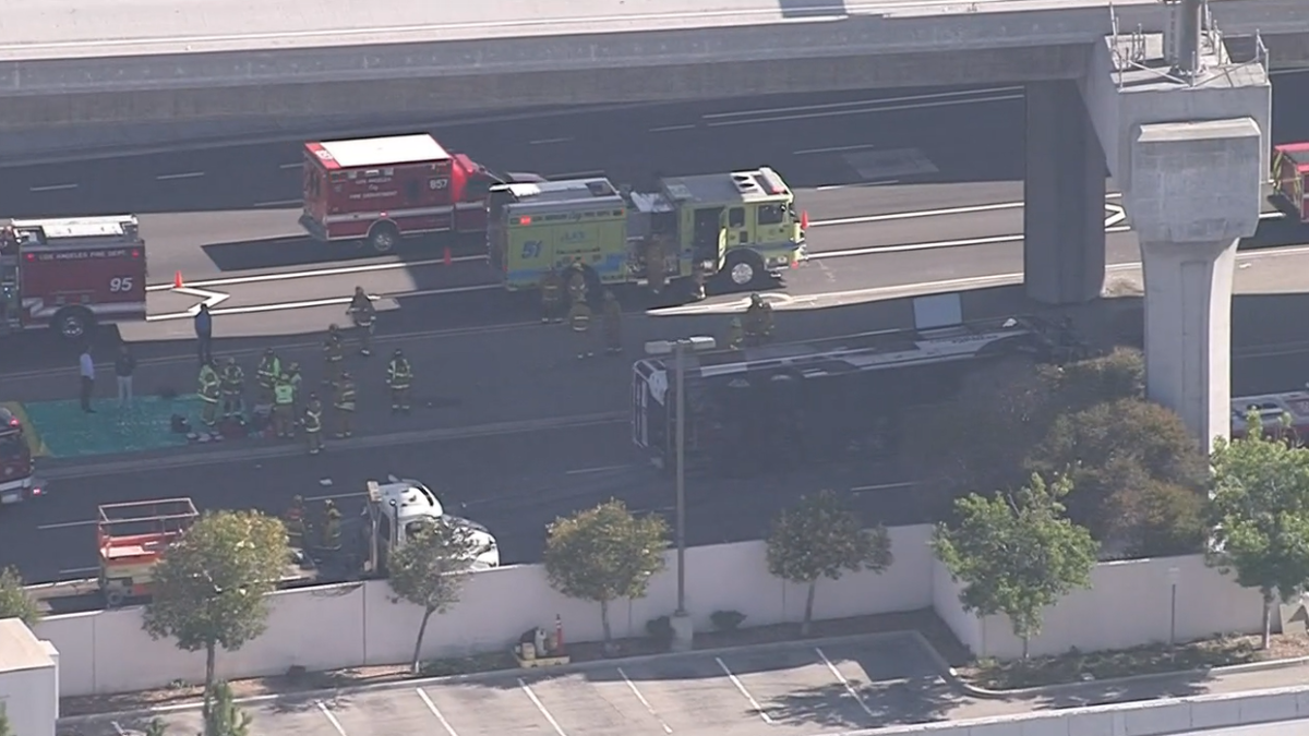 Truck, Bus Collision Near Airport – NBC 7 San Diego