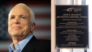 Dedican a John McCain torre de control de aeropuerto Phoenix-Mesa Gateway