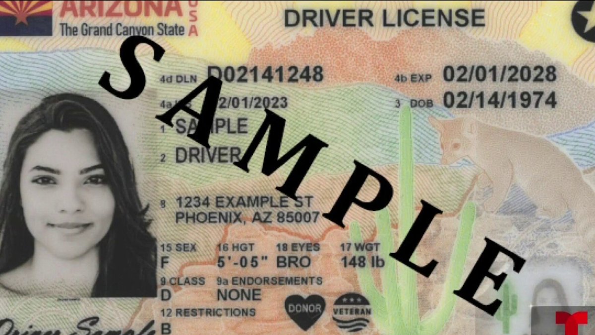 Arizona presentar nuevo dise o de la licencia para conducir