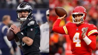 Mariscales de campo suplentes de los Chiefs y Eagles podrían ser claves en el Super Bowl