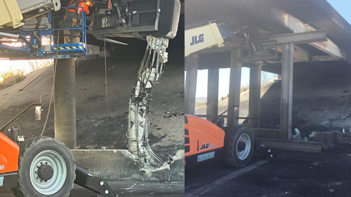 Reabren la I10 en dirección oeste cerca de Wilcox tras accidente fatal que dañó un puente