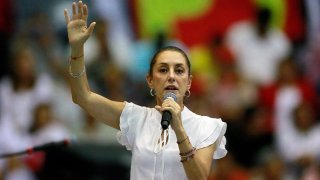 Claudia Sheinbaum, la candidata presidencial por Morena.