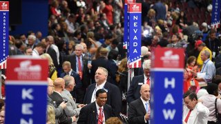 Una vista de la Convención Republicana en julio del 2016 en Cleveland, Ohio.