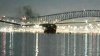 En video: el momento en que el puente Francis Scott Key se derrumba en Baltimore