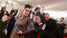 NEW YORK, NY - MAY 06:  Jennifer Lopez attends the Costume Institute Gala for the "PUNK: Chaos to Couture" exhibition at the Metropolitan Museum of Art on May 6, 2013 in New York City.  (Photo by Stephen Lovekin/FilmMagic)