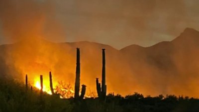 Incendio Simmons consume al menos 300 acres al sur de la ruta estatal 177