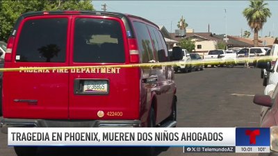 Sábado trágico en Phoenix, dos pequeños mueren ahogados