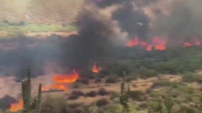 Incendio forestal provoca evacuación del lago Bartlett