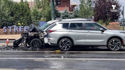 Accidente multivehicular involucra a patrulla en Flagstaff
