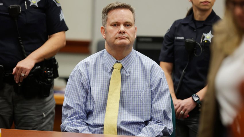 FILE – Chad Daybell sits at the defense table after the jury’s verdict in his murder trial was read at the Ada County Courthouse in Boise, Idaho, on Thursday, May 30, 2024. Daybell has been sentenced to death for murder of wife and girlfriend’s 2 youngest children on Saturday, June 1.   (AP Photo/Kyle Green, Pool)