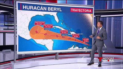 Quiénes recibirán el impacto directo del peligroso huracán Beryl y cuándo se espera que toque tierra