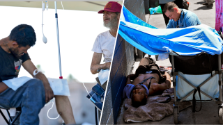 Calor extremo en Phoenix: aplican hidratación intravenosa a personas sin hogar