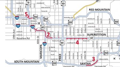 Cierres para el fin de semana en la I-17 y la I-10 2 (6-9 de septiembre)