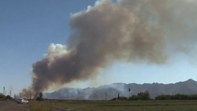 Reportan incendio forestal en comunidad indígena de Gila River