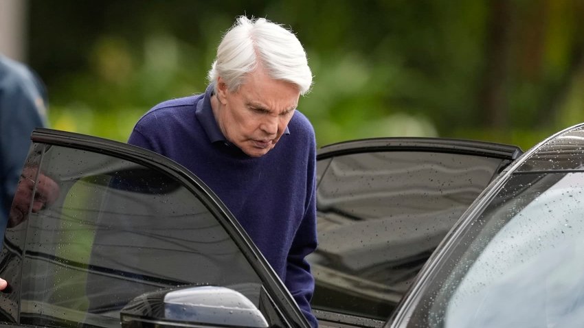 Michael Jeffries, former CEO of Abercrombie & Fitch, leaves following a hearing at the Paul G. Rogers Federal Building and U.S. Courthouse, in West Palm Beach, Florida, on Oct. 22, 2024.