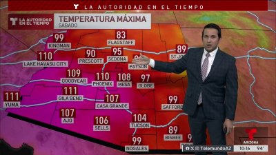 Fin de semana con temperaturas récords rozando los 110 grados F