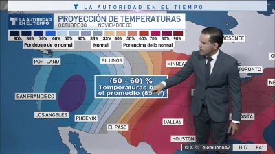 Temperaturas vuelven a bajar por debajo de lo normal el próximo martes