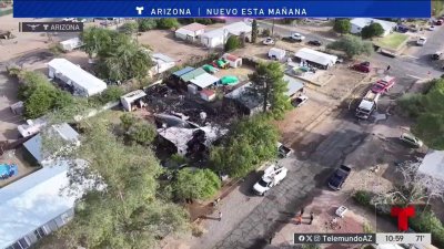 Incendio en Black Canyon City destruye una casa y otra queda quemada de forma parcial