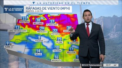 Vientos fuertes en las montañas y aumento de temperaturas en en el valle