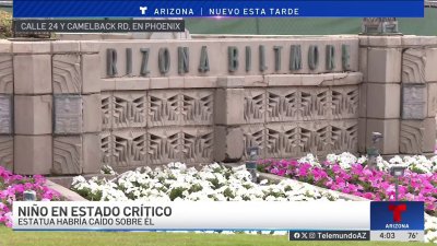 Niño gravemente herido tras caerle una estatua en resort Arizona Biltmore