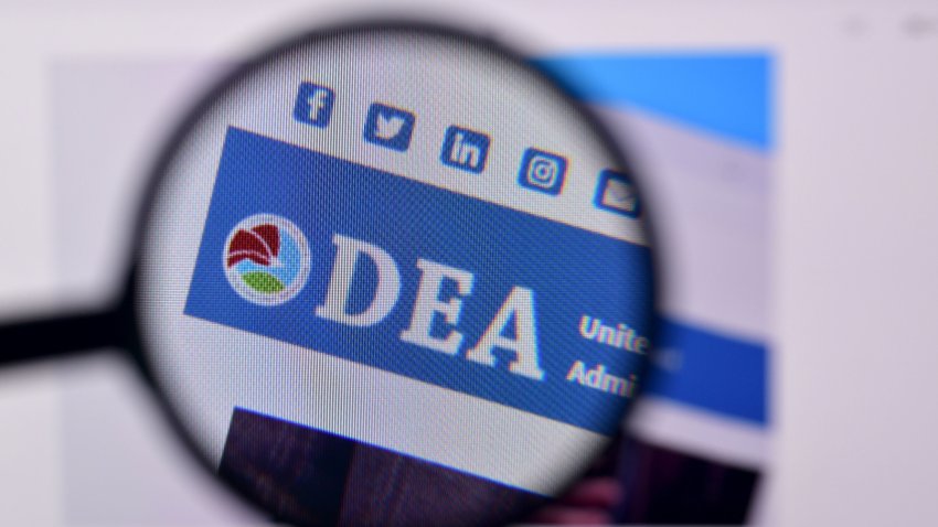 NY, USA – FEBRUARY 29, 2020: Homepage of dea website on the display of PC, url – dea.gov.