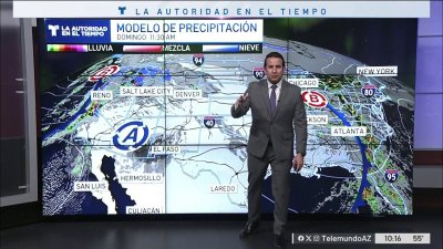 Lluvias en ambas costas de la nación, mientras en Arizona las temperaturas suben