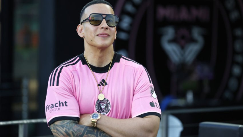 FORT LAUDERDALE, FLORIDA – APRIL 06: Daddy Yankee is seen before a game between the Colorado Rapids and Inter Miami at DRV PNK Stadium on April 06, 2024 in Fort Lauderdale, Florida. (Photo by Megan Briggs/Getty Images)