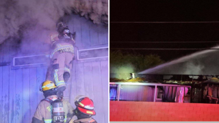 Incendio de casa móvil en Tucson