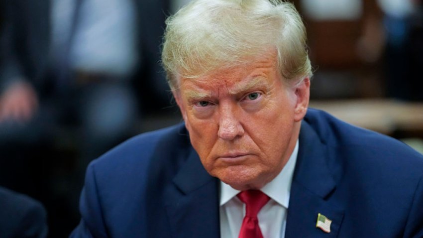 NEW YORK, NEW YORK – OCTOBER 04: Former U.S. President Donald Trump appears in the courtroom for the third day of his civil fraud trial at New York State Supreme Court on October 04, 2023 in New York City. Former President Trump may be forced to sell off his properties after Justice Arthur Engoron canceled his business certificates and ruled that he committed fraud for years while building his real estate empire after being sued by Attorney General Letitia James, who is seeking $250 million in damages. The trial will determine how much he and his companies will be penalized for the fraud. (Photo by Photo by Mary Altafeer-Pool/Getty Images)