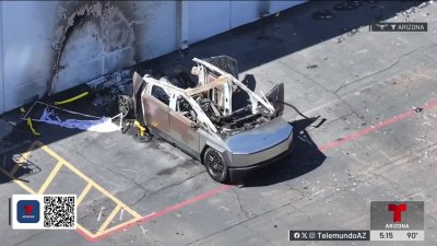 Arrestan a hombre de Mesa acusado de incendiar un Tesla Cybertruck
