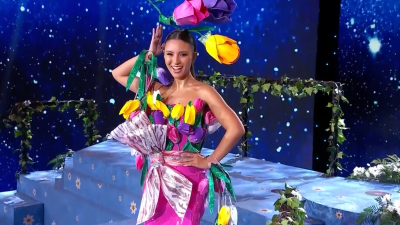 Al estilo del Met Gala: Nathalia Tasama cautiva con sus poses en Miss Universe Latina