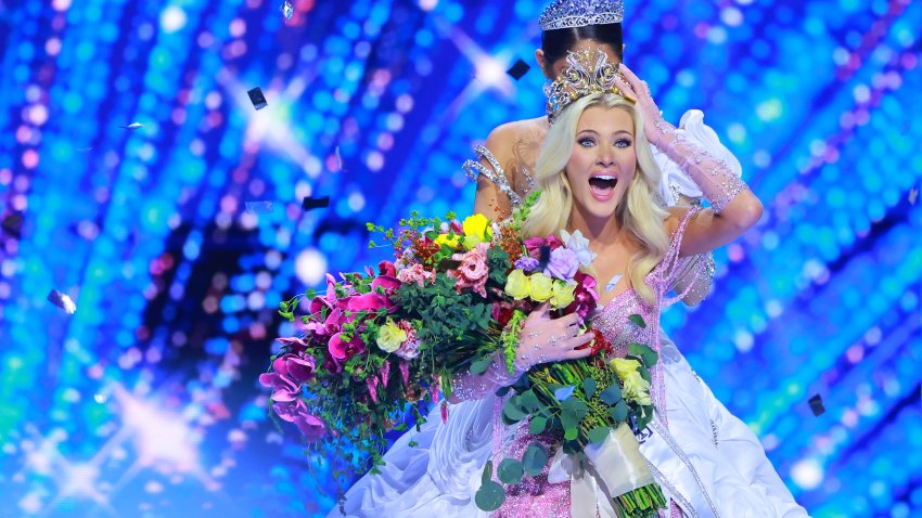 MEXICO CITY, MEXICO – NOVEMBER 16: Miss Denmark, Victoria Kjær Theilvig, is crowned as Miss Universe 2024 in The 73rd Miss Universe Competition – show at Arena Ciudad de Mexico on November 16, 2024 in Mexico City, Mexico. (Photo by Hector Vivas/Getty Images)