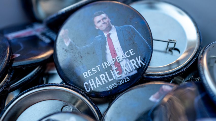 DALLAS, TEXAS – SEPTEMBER 09: Charlie Kirk pins are seen on a table on the first day of the 2026 Republican National Convention at the American Airlines Center on September 9, 2026 in Dallas, Texas. U.S. President Donald Trump will headline the Republican National Committee’s first-ever midterm convention as he aims to highlight his administration’s achievements and rally support for GOP candidates just two months before the upcoming elections being held on November 3. (Photo by Brandon Bell/Getty Images)