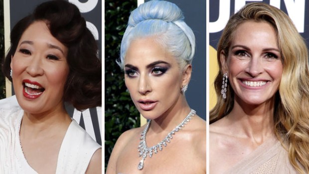 Divas de Hollywood deslumbran en la alfombra roja de los Globos de Oro