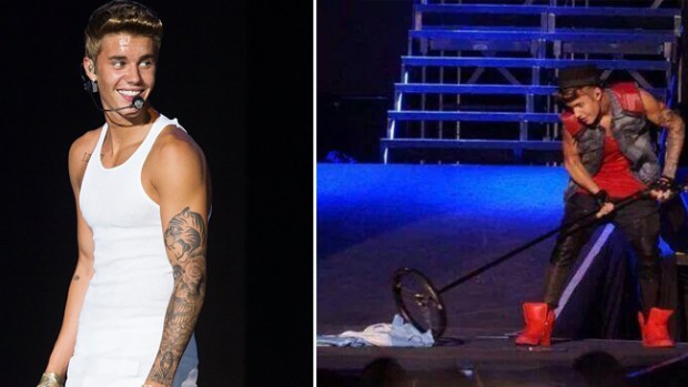 Video: Video: Justin Bieber barre bandera argentina