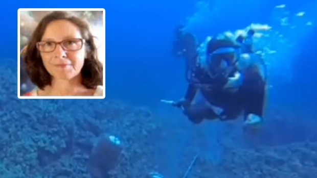 Video: Lucha por oxígeno a 50 pies bajo el agua