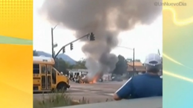 Video: Impresionante explosión de un auto
