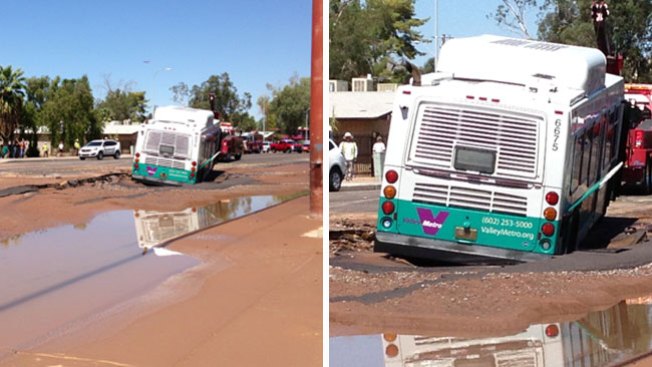 Fuga de agua causa estragos en Tempe