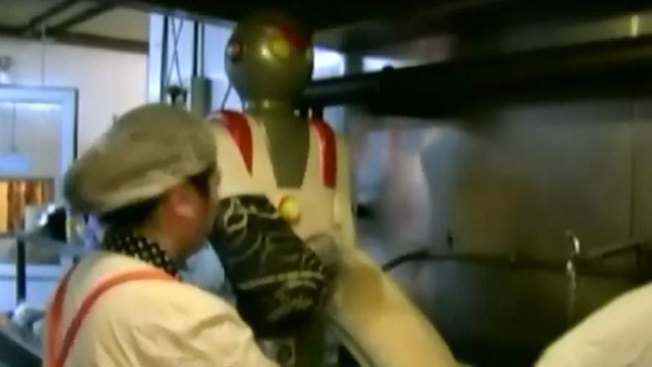 El robot que corta fideos como loco