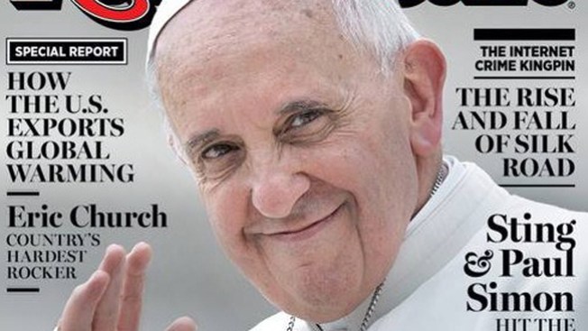 El Papa, rostro de famosa revista rockera